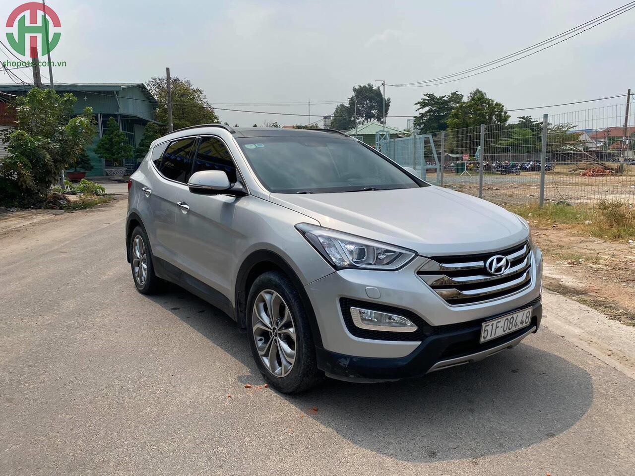 Hyundai Santafe 2.4 AT 2WD 2015 Full Xăng màu Bạc