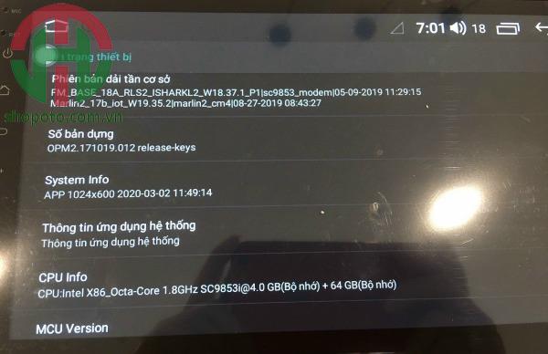 MÀN HÌNH ANDROID 7862 CAO CẤP