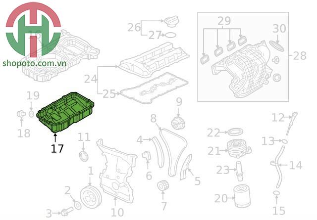 Đáy các te Mitsubishi Xpander