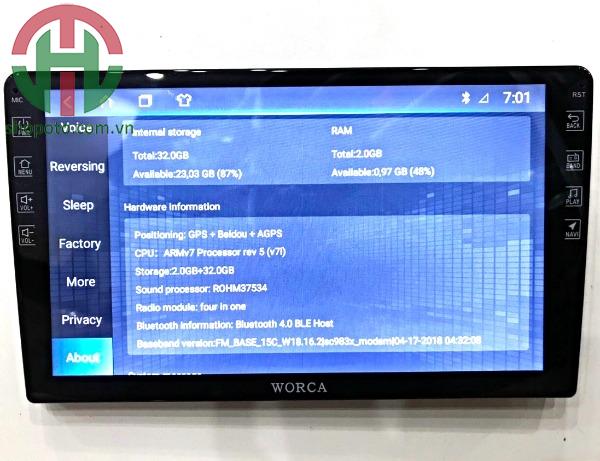Màn hình Android Worca