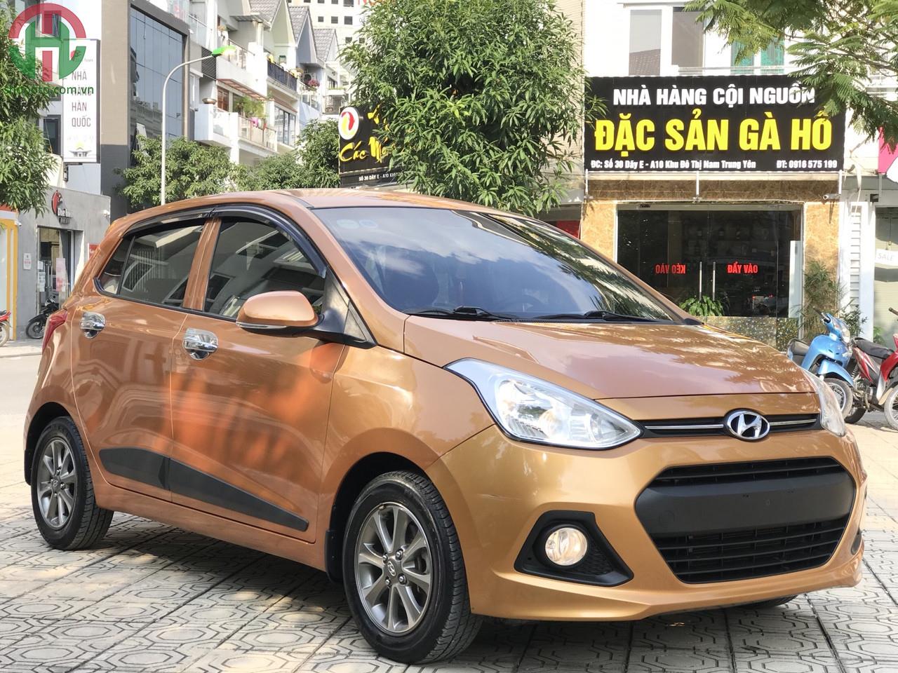 Hyundai I10 1.2 AT Hatchback 2015 màu Vàng Cam