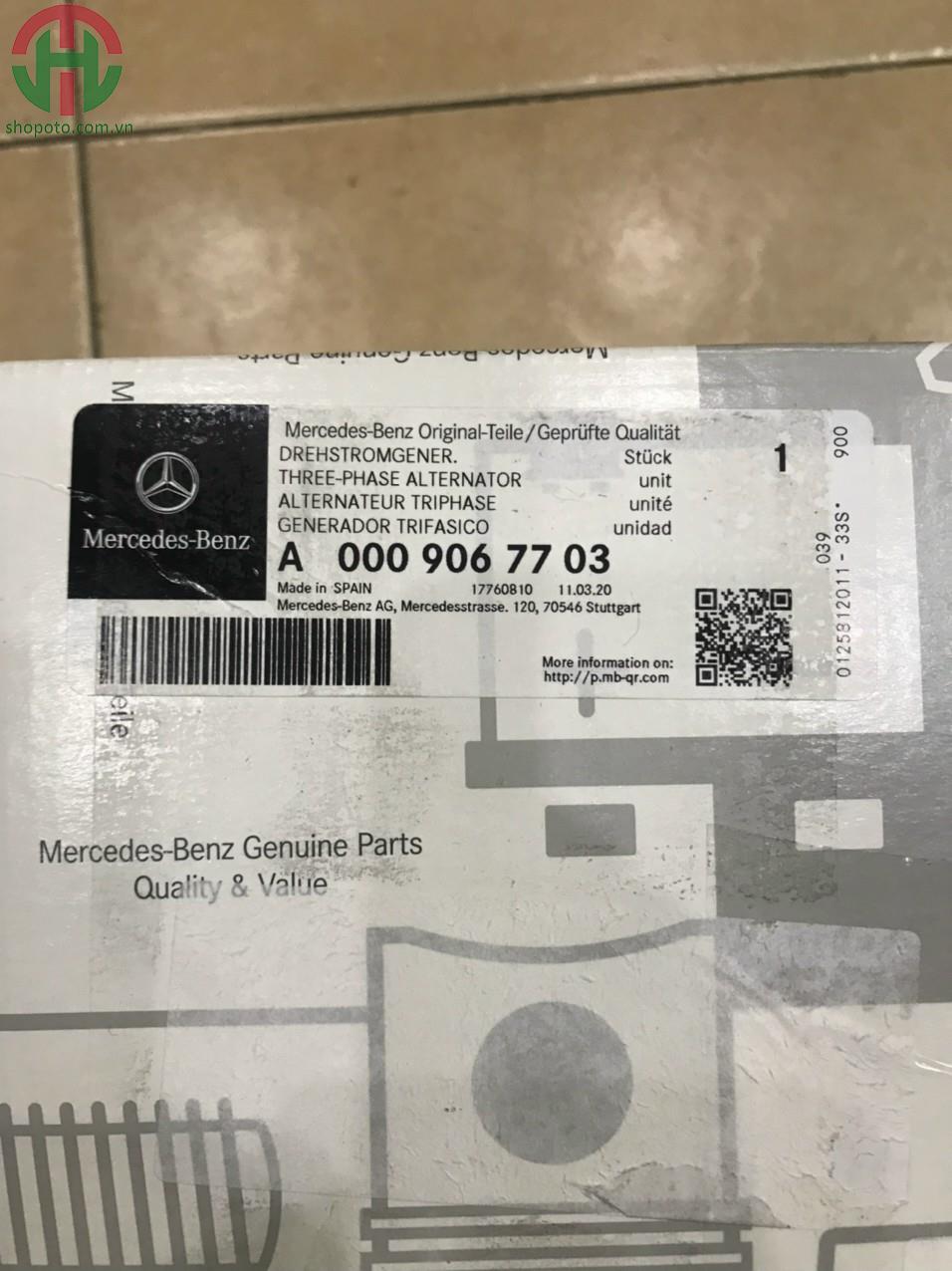 Máy Phát Mercedes W205, W213 ,X253