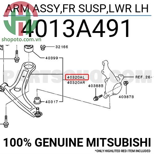 Càng chữ A xe Mitsubishi Xpander