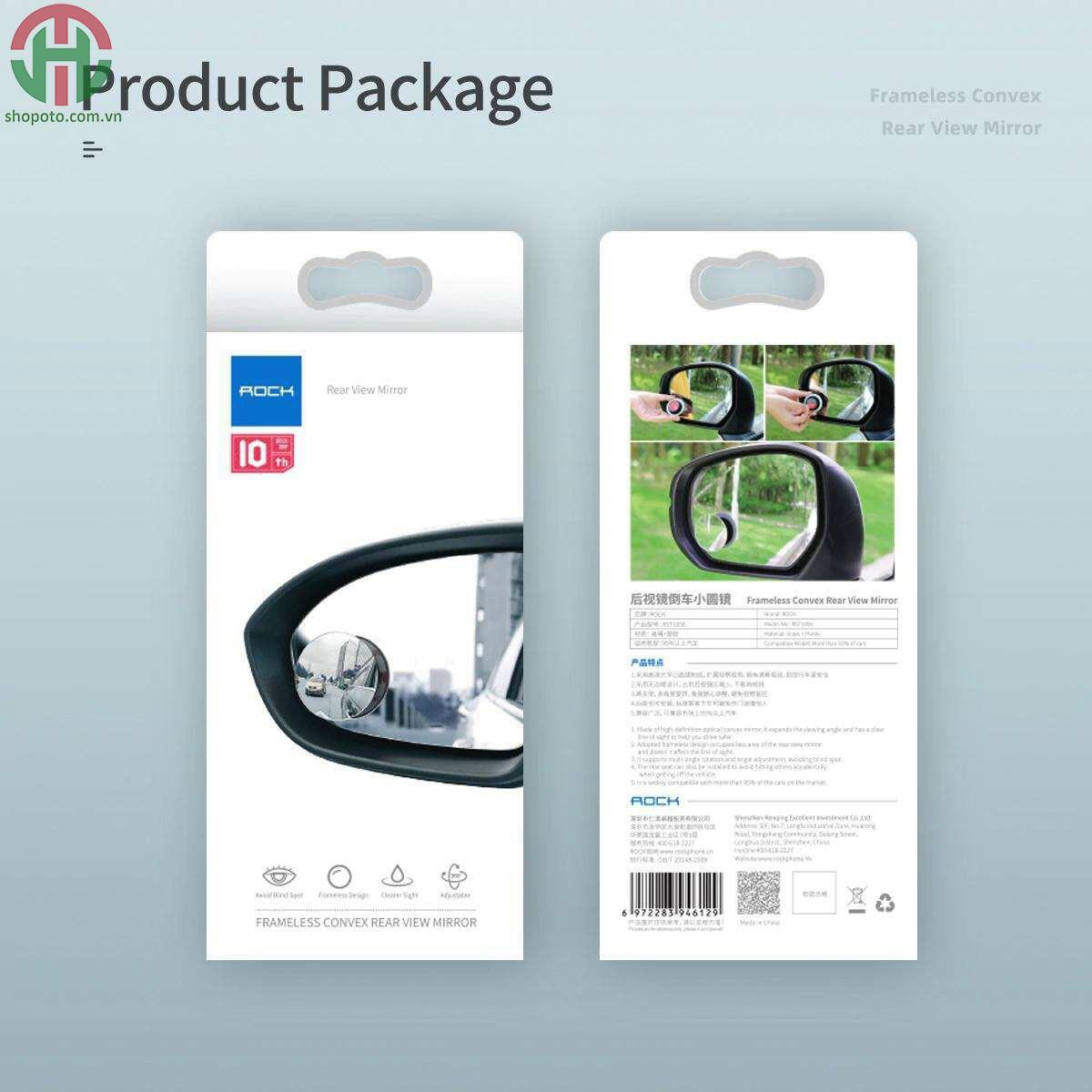 Gương cầu lồi ô tô mini