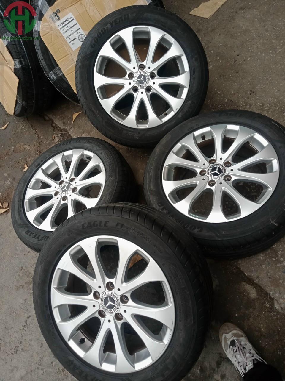 Bộ mâm lốp Mercedes E200 đời 2017