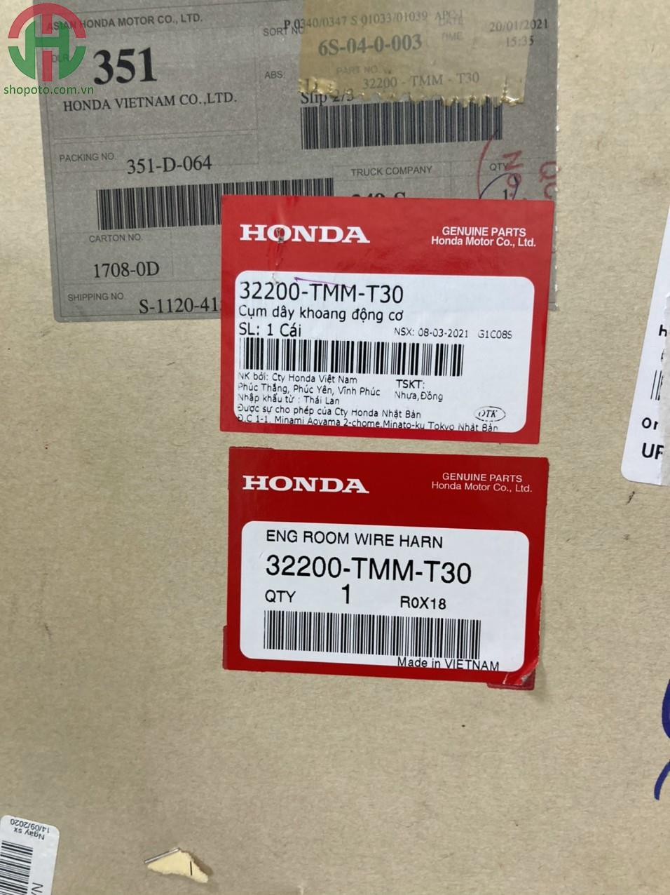 Cụm dây điện động cơ Honda CRV 2019