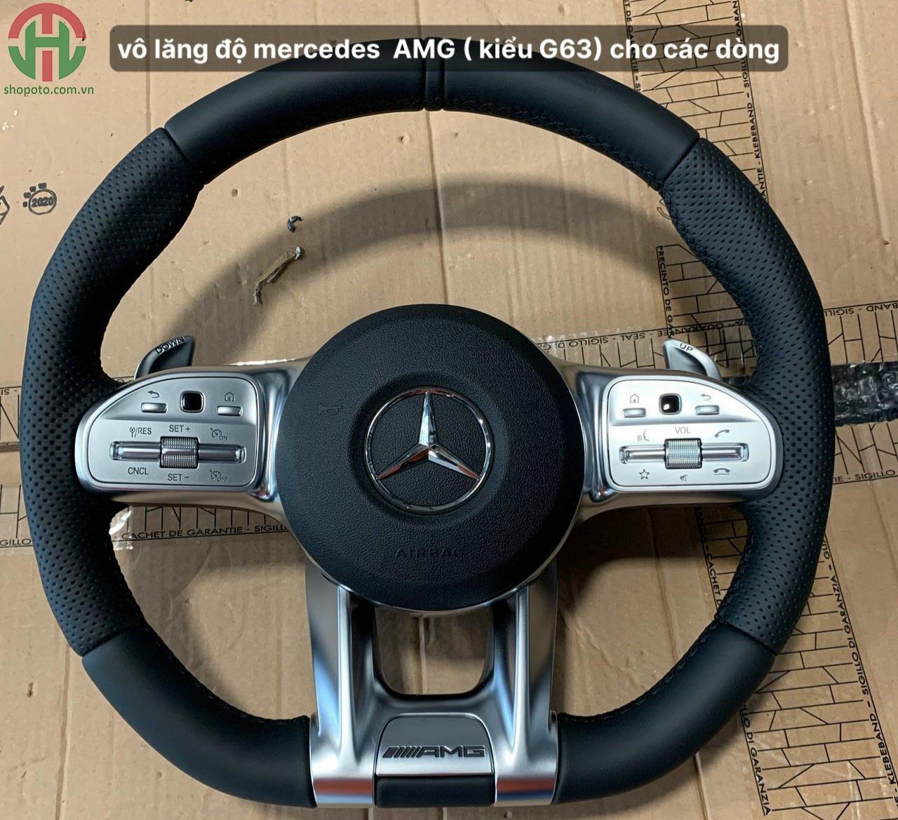 Cụm vô lăng độ kiểu AMG G63 cho các dòng xe Mercedes