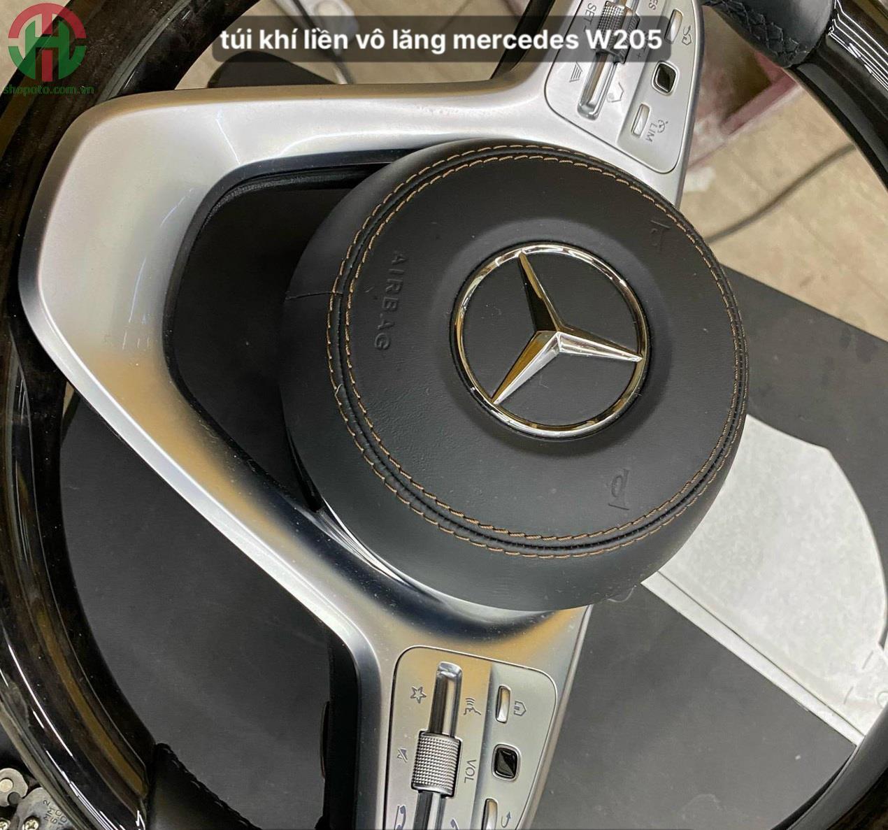 Cụm vô lăng liền túi khí vô lăng Mercedes C class W205