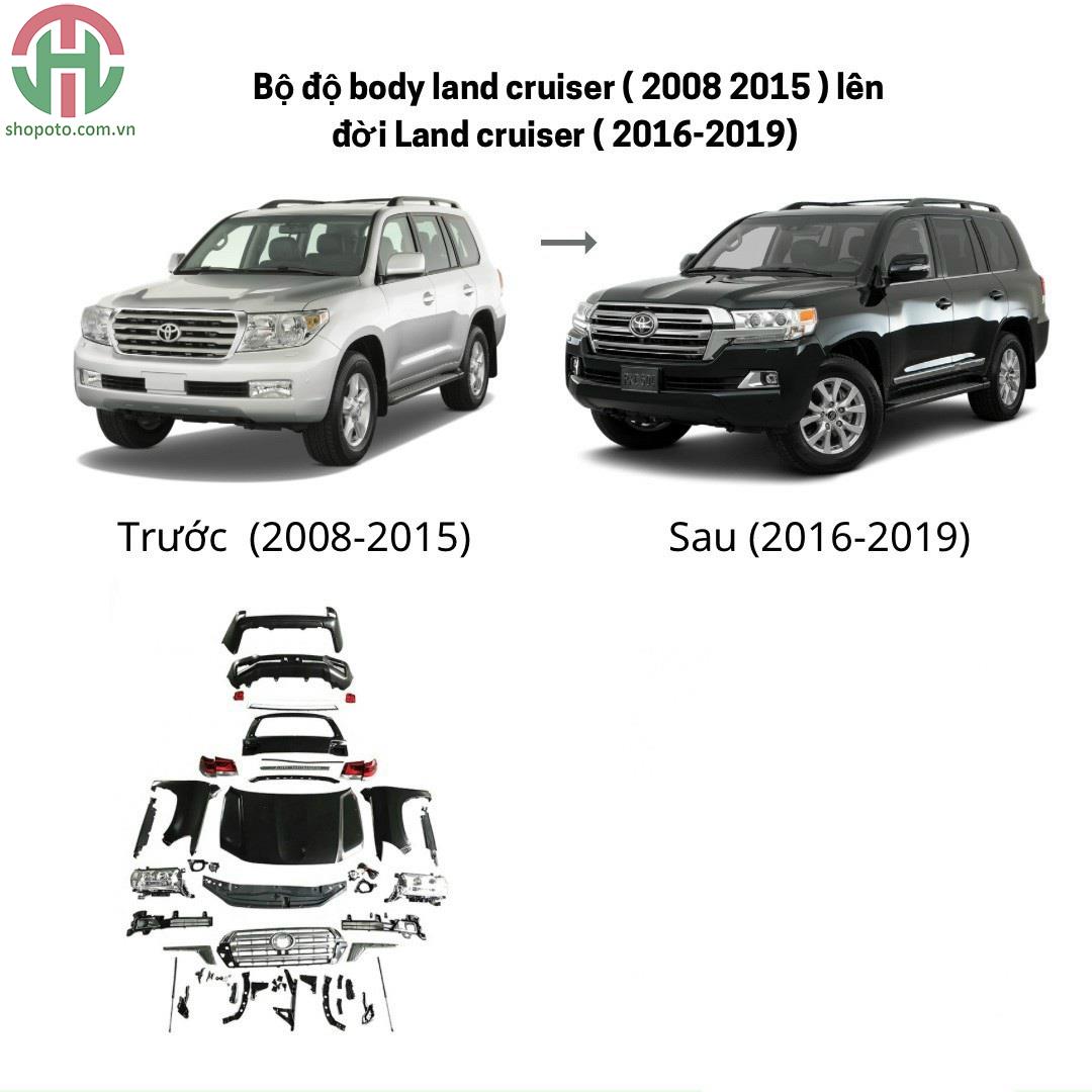 Bộ Body Kit độ nâng đời xe Toyota Land Cruiser đời 2008-2015 lên đời 2016-2019