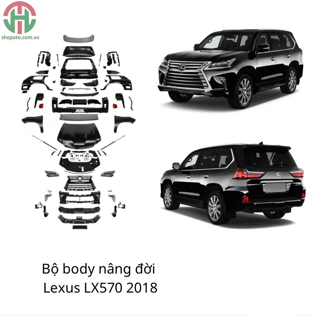 Bộ Bodykit độ nâng đời xe Lexus LX570 đời 2008-2015 lên đời 2018