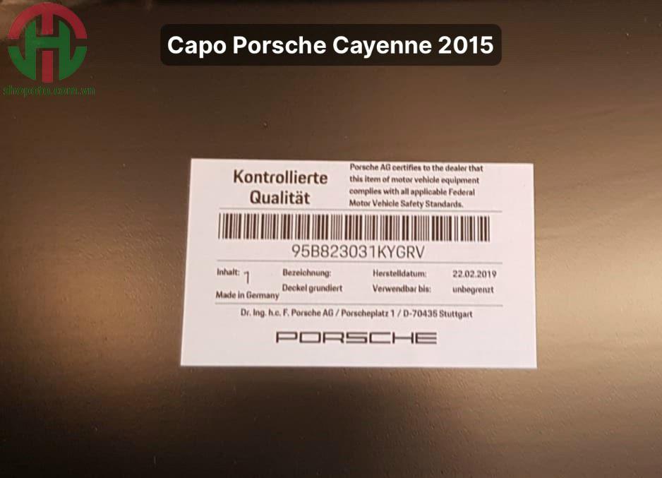 Nắp capo Porsche Cayenne