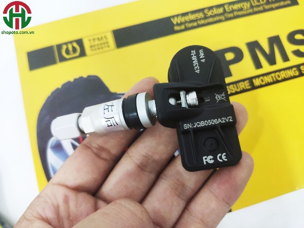 Cảm biến áp suất lốp van trong TPMS - Tích hợp màn Android