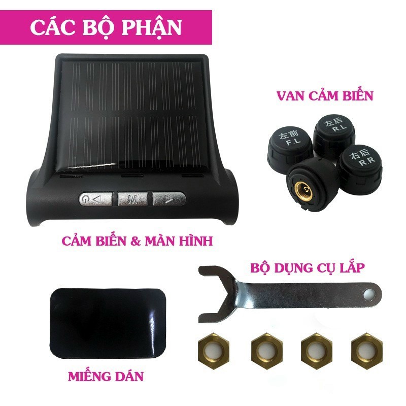 Cảm biến áp suất lốp TPMS van ngoài