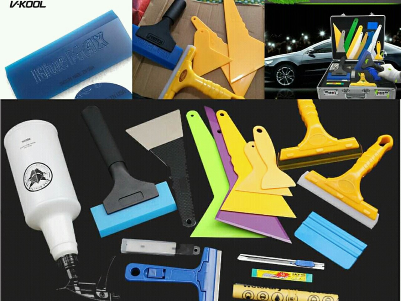 Dụng cụ dán tem, film, decal ô tô
