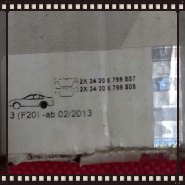 Má phanh sau BMW 320i, 318i, 328i 2011-2019 | 34216873093