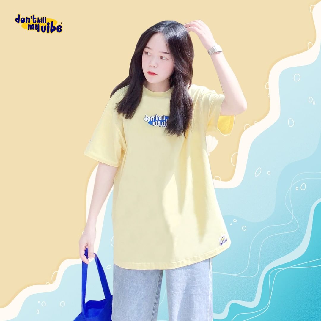 Mẫu áo thun local brand nữ màu xanh hot trend 2020 Mẫu áo thun local brand nữ màu xanh hot trend 2020