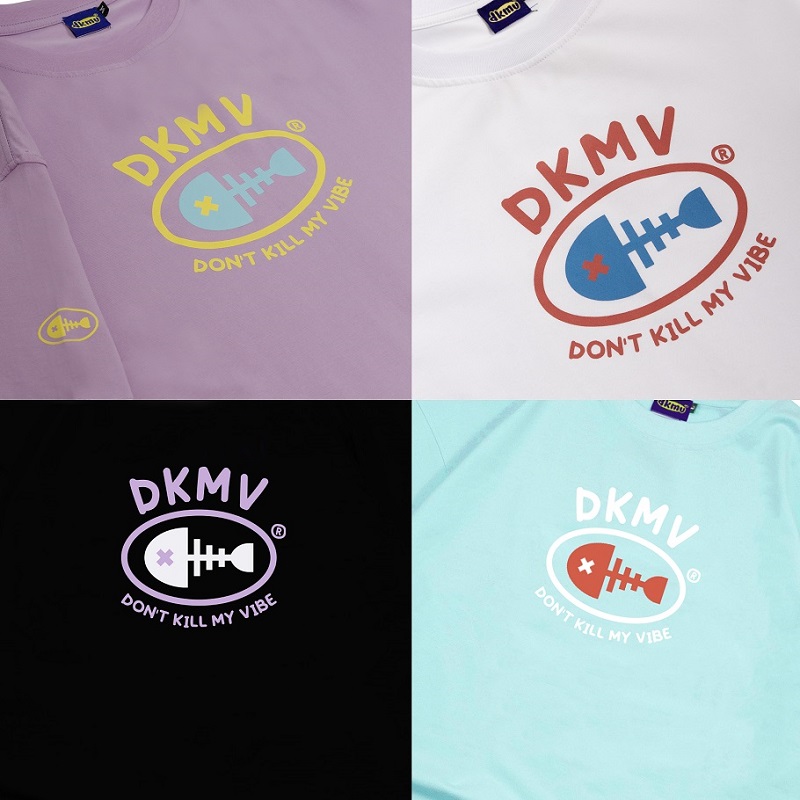 4 phối màu thun local brand dkmv logo color tee streetwear