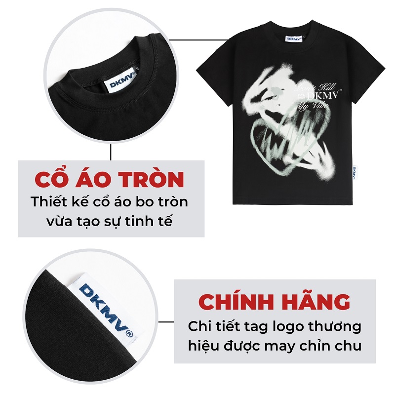 áo baby tee local brand nữ tay ngắn dkmv