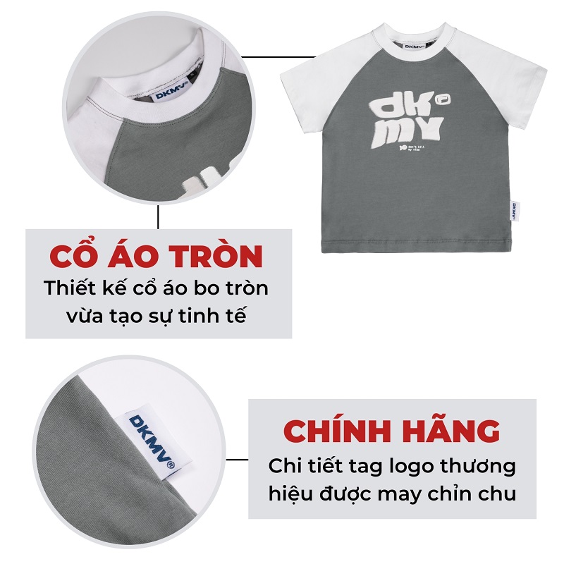 áo baby tee local brand tay ngắn raglan dkmv streetwear