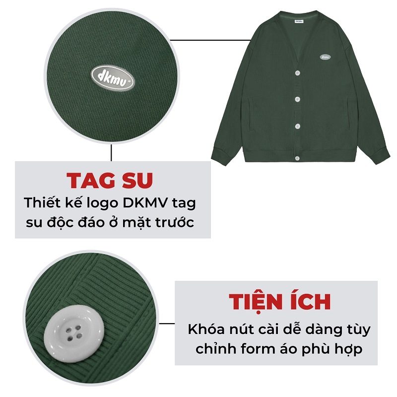 áo khoác cardigan nữ đẹp form rộng dkmv