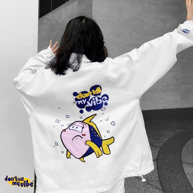 áo khoác dù nữ local brand giá rẻ dkmv empty jacket streetwear