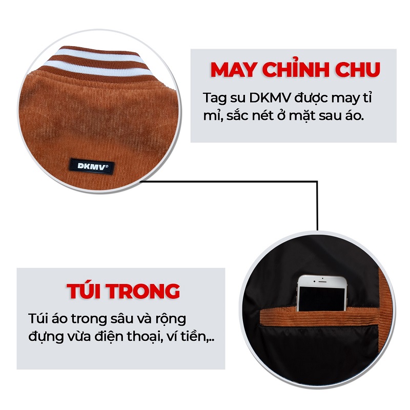 áo khoác varsity local brand form rộng dkmv