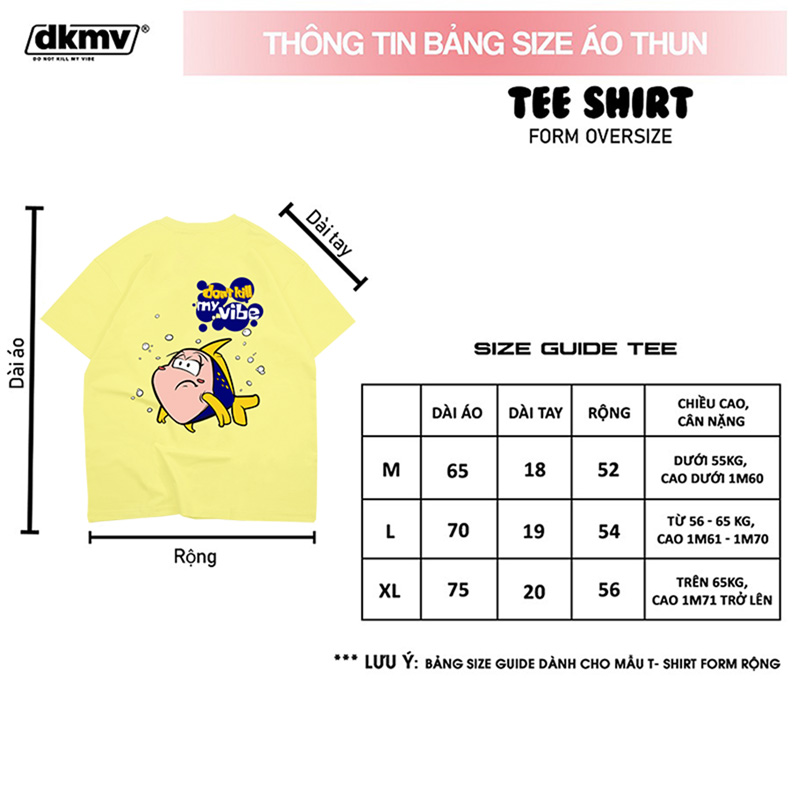 ao-thun-chinh-hang-street-wear-nu-dkmv-tee-empty-yellow