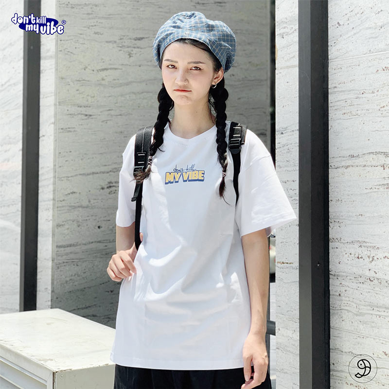 áo thun cotton nữ form rộng chính hãng dkmv