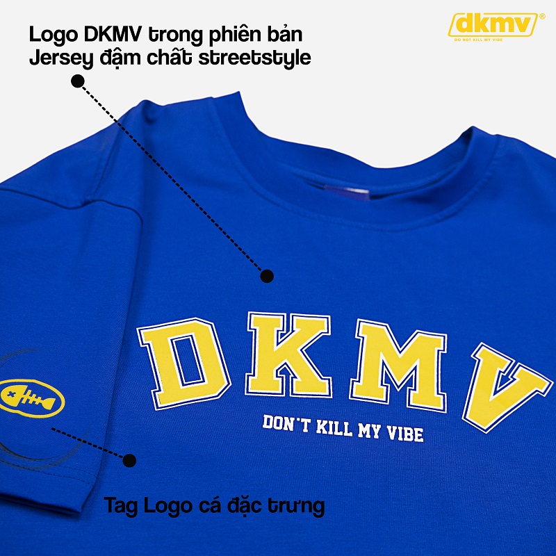 áo thun local brand đẹp giá rẻ dkmv blue jersey tee streetwear