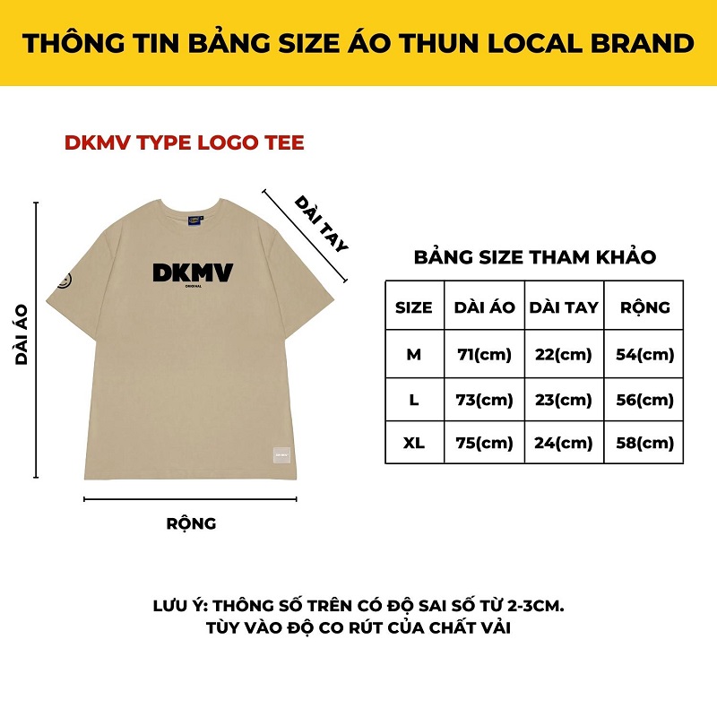 Áo thun Local Brand form rộng | K12-T1 Tee Type Logo DKMV® - Local ...
