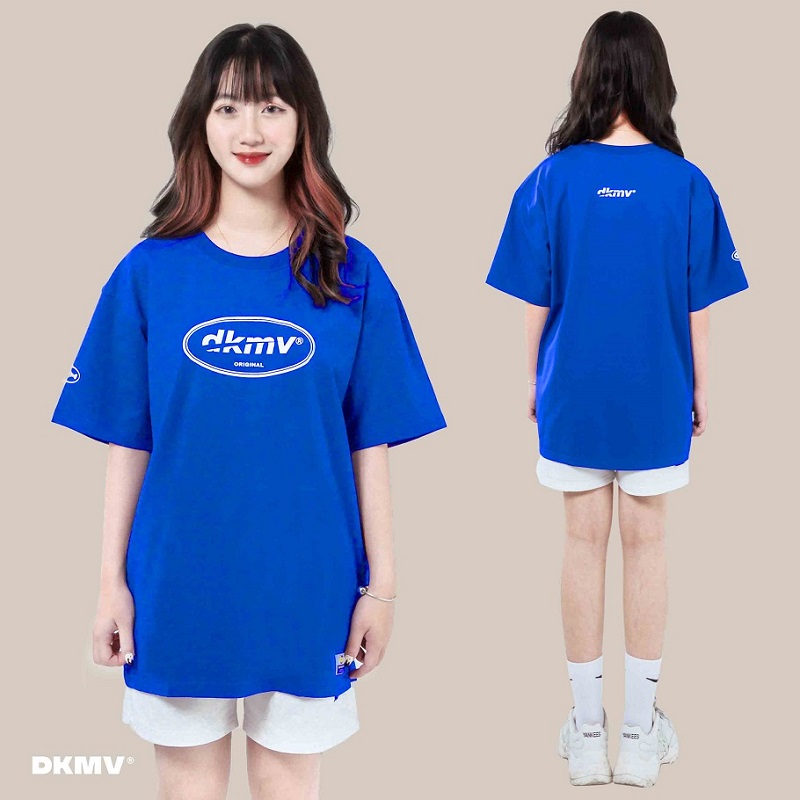 áo thun local brand giá rẻ đẹp dkmv blue original tee streetwear