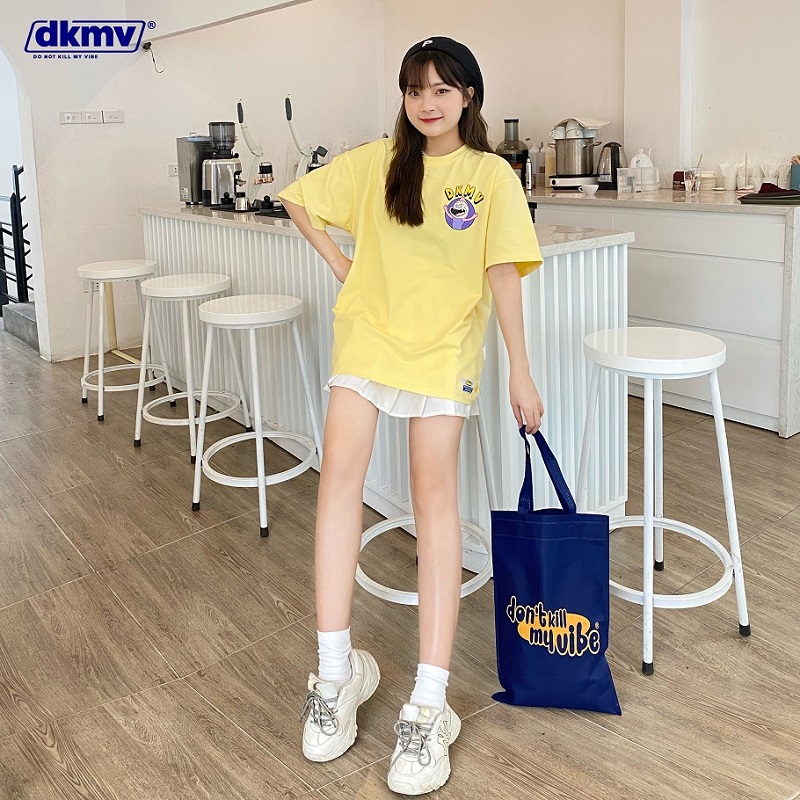 áo thun local brand giá rẻ đẹp dkmv yellow please tee streetwear