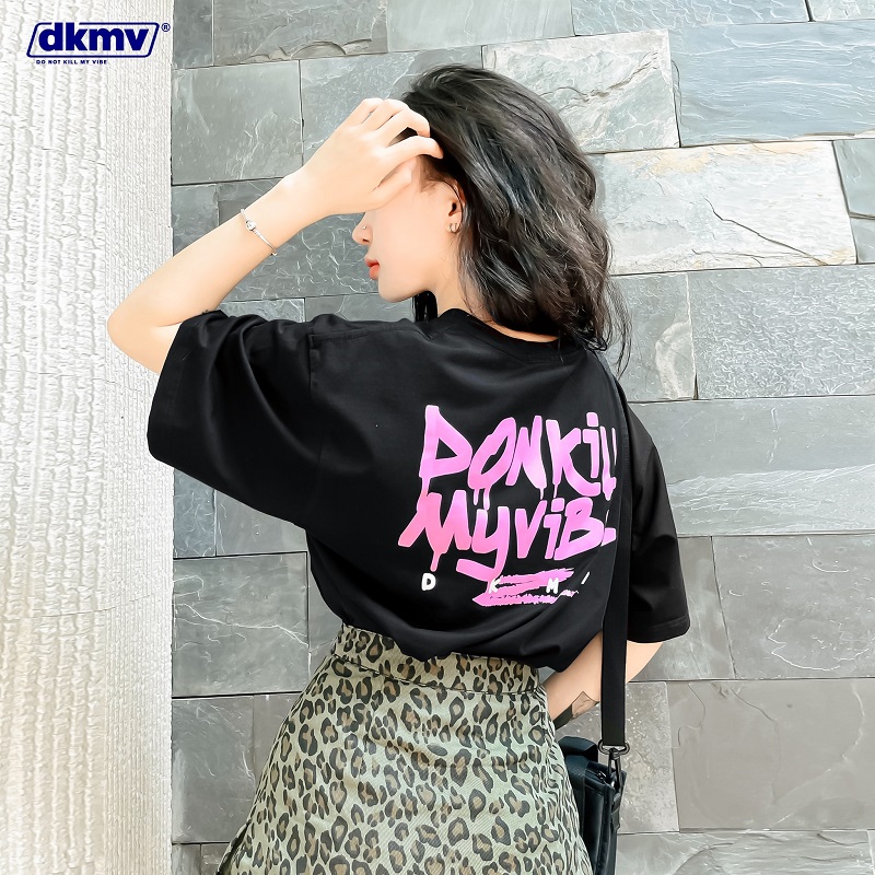 áo thun local brand đẹp màu đen dkmv graffiti streetwear