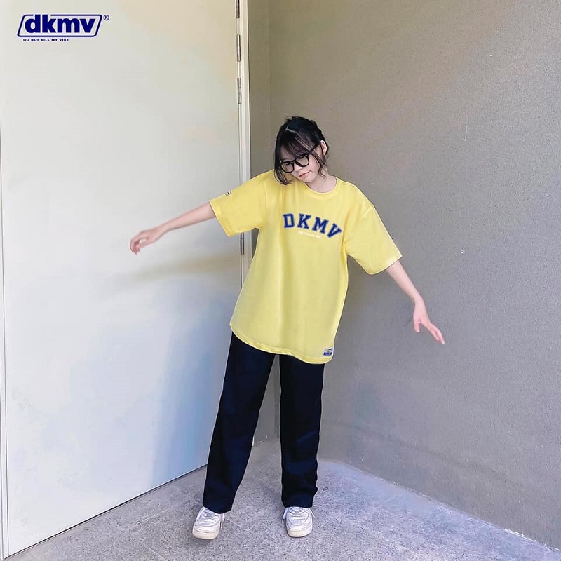 áo thun nữ đẹp giá rẻ màu vàng dkmv jersey