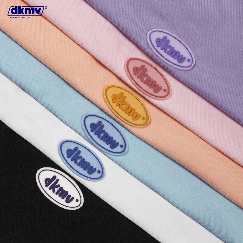 áo thun nữ form rộng basic tag su dkmv rubber tag tee