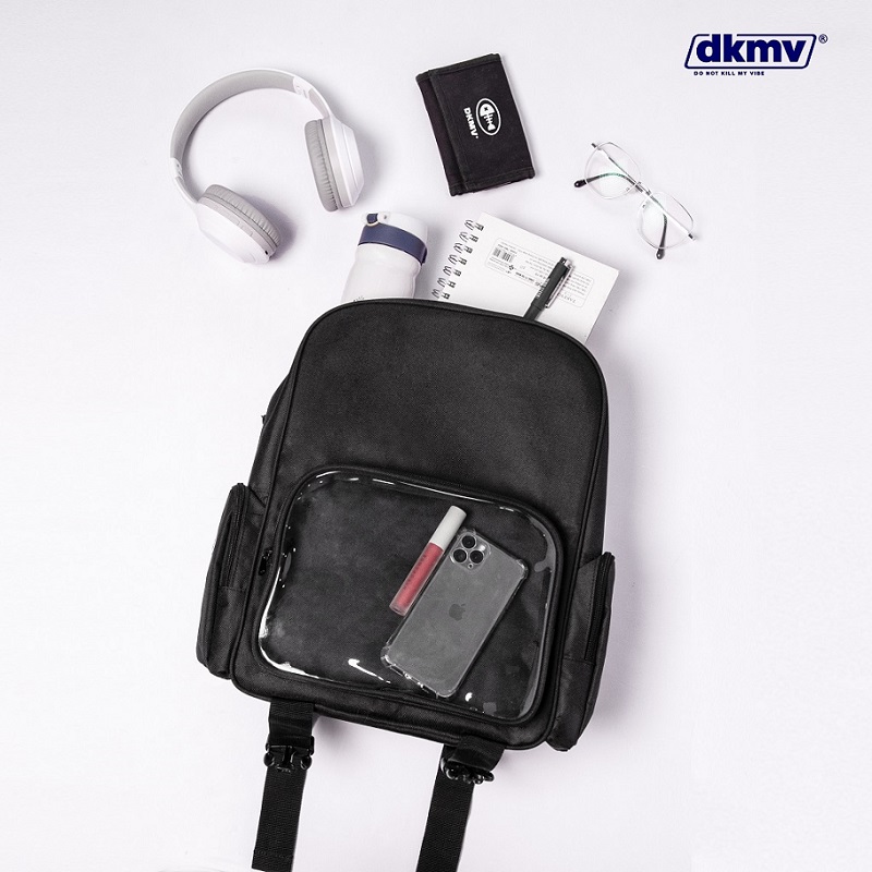 balo local brand đi học màu đen dkmv