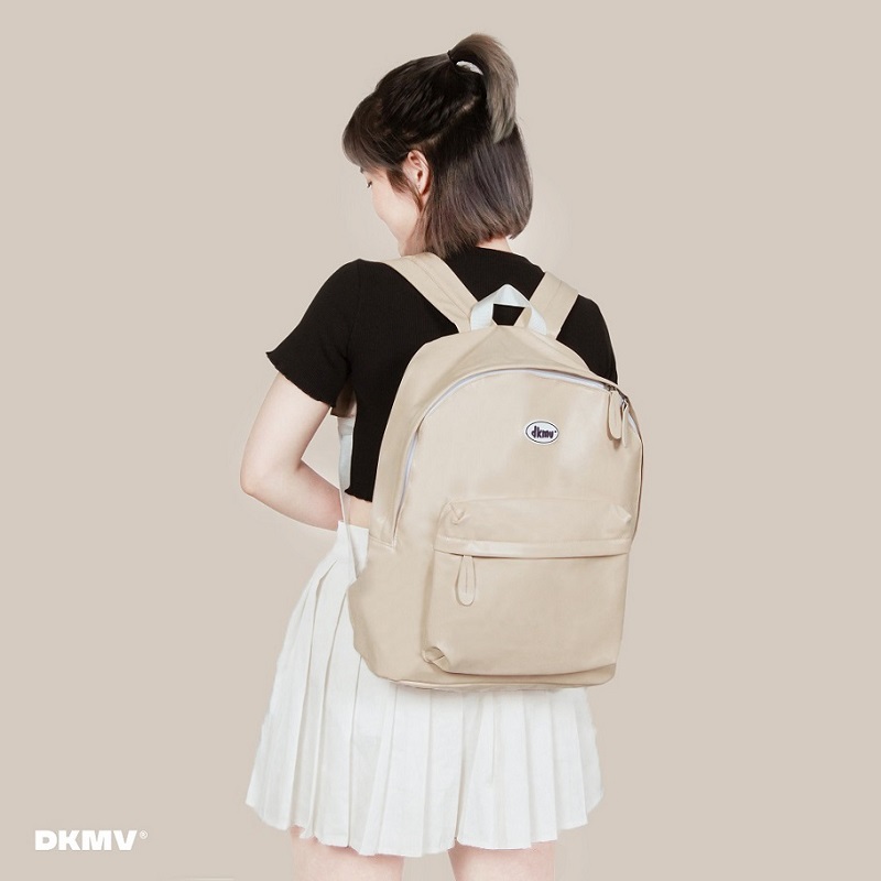 Balo nữ đi học da đẹp màu kem | DKMV Basic Leather Backpack DKMV® - Local Brand Việt Nam Balo Nữ Đi Học Da Đẹp Màu Kem | Dkmv Basic Leather Backpack Dkmv® - Local Brand Việt Nam