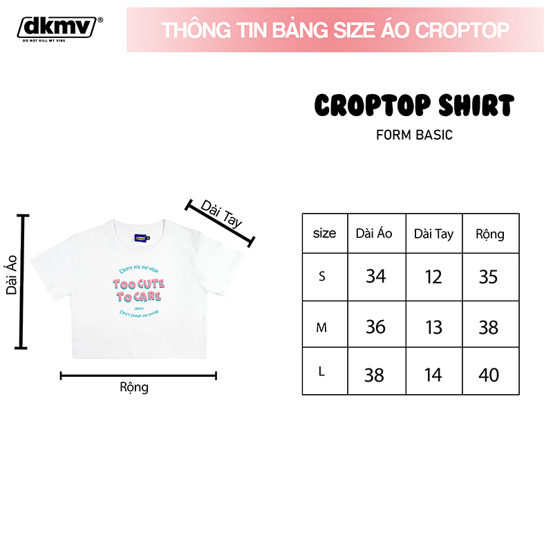 áo croptop nữ ôm tay ngắn local brand dkmv