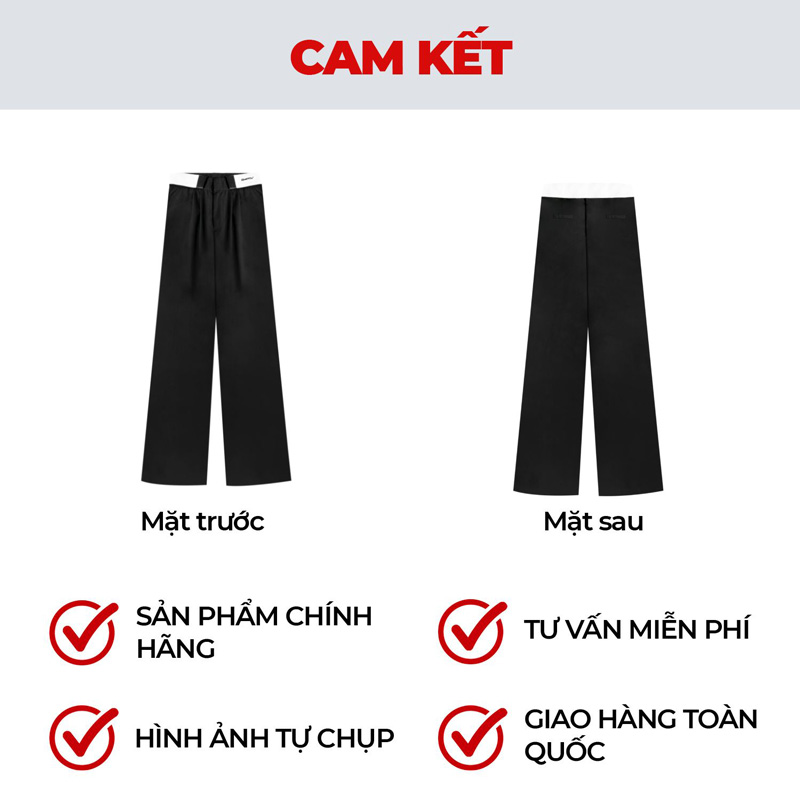 quần suông ống rộng local brand nữ dkmv streetwear