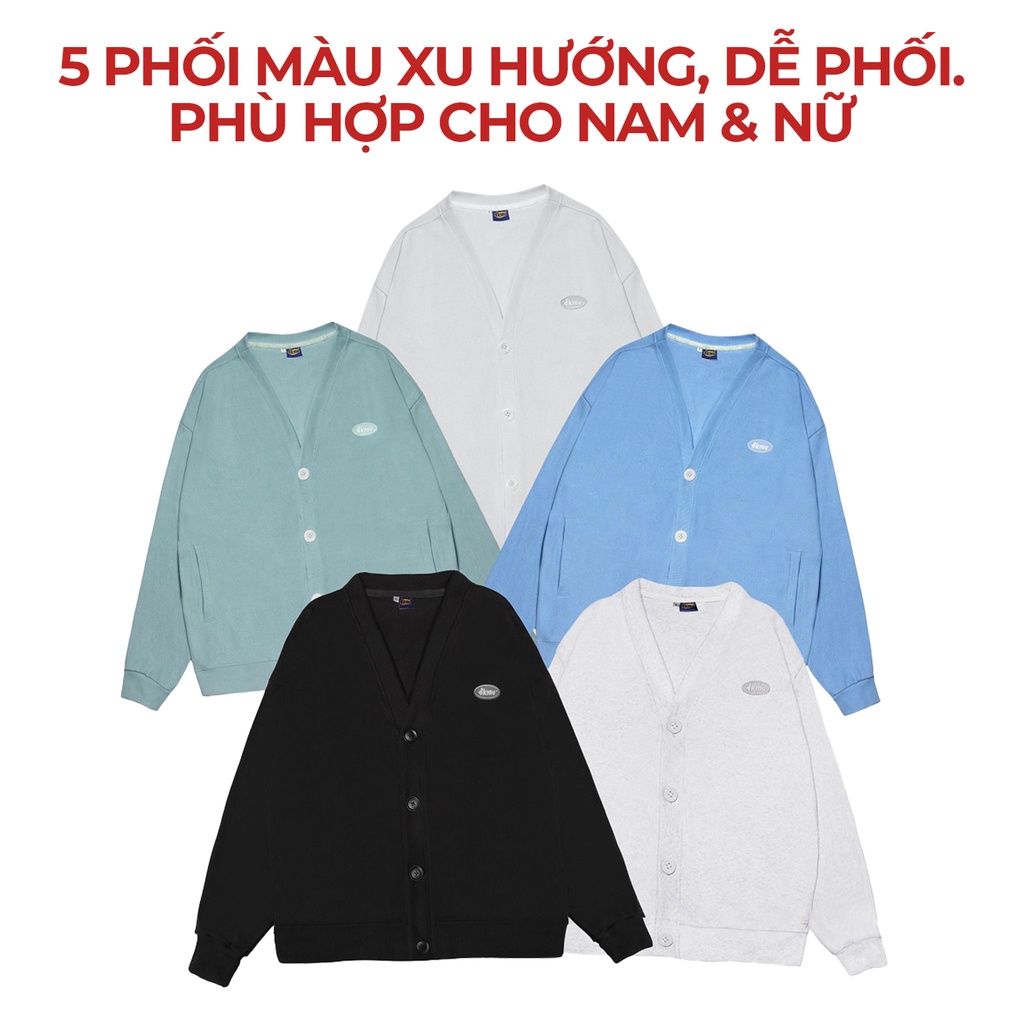 áo khoác cardigan nữ form rộng màu đen dkmv