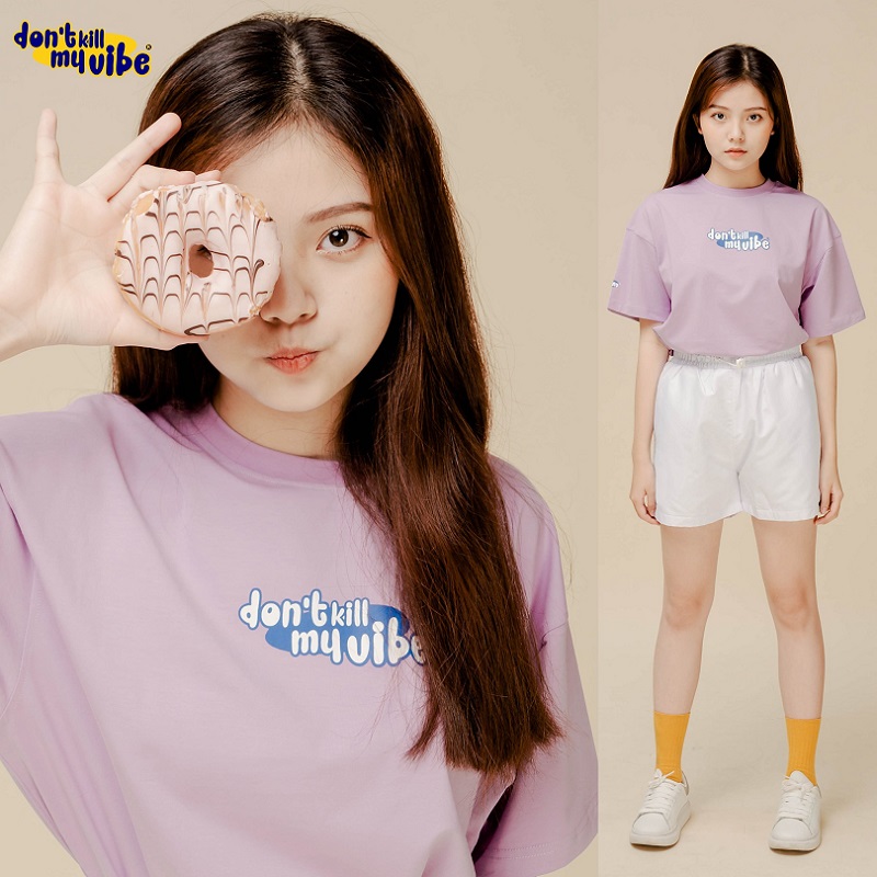 tee basic dkmv form rộng đáng yêu