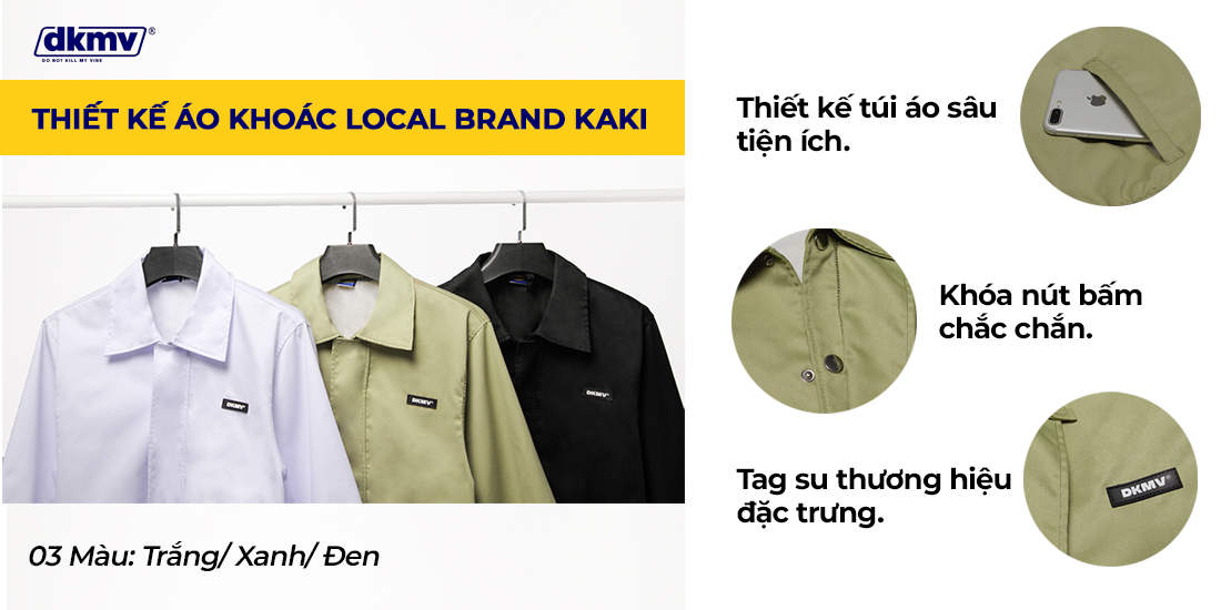 áo khoác local brand đẹp màu xanh dkmv
