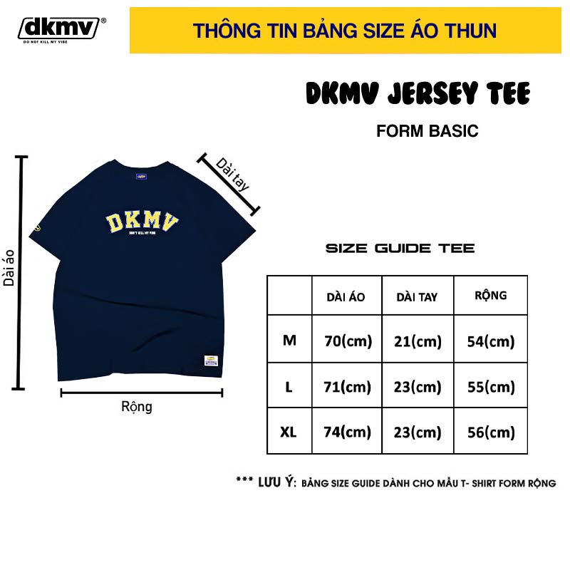 áo thun tay lỡ form rộng dkmv