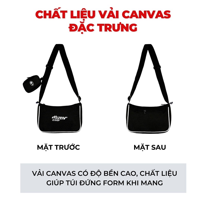 túi đeo chéo nữ một quay - DKMV Hobo Bag