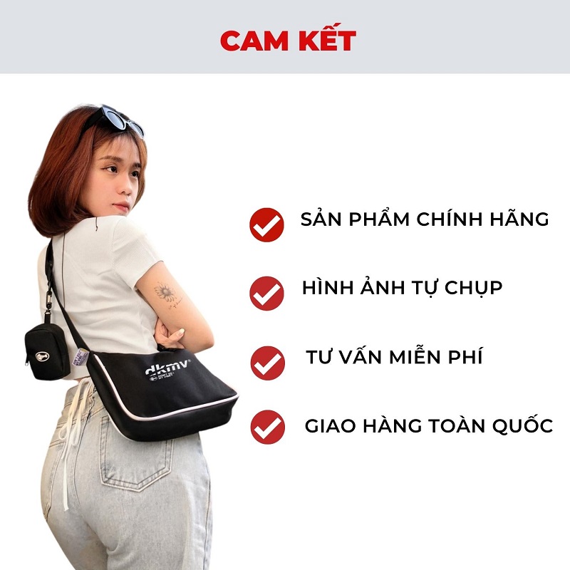 túi đeo chéo nữ một quay - DKMV Hobo Bag