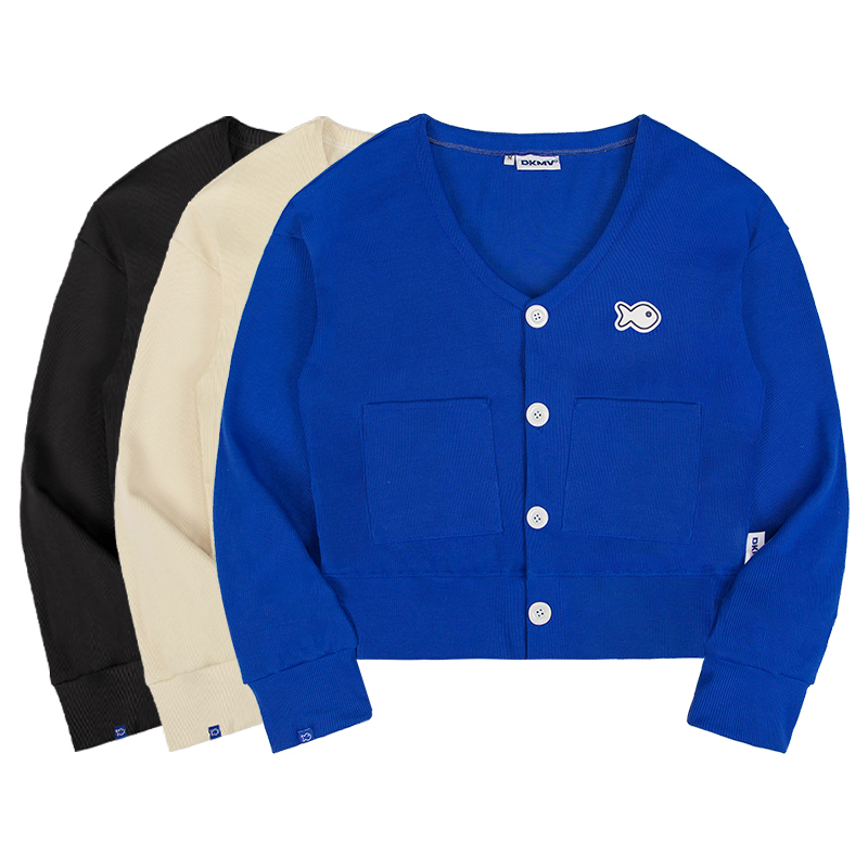 DKMV Cropped Rib Cadigan