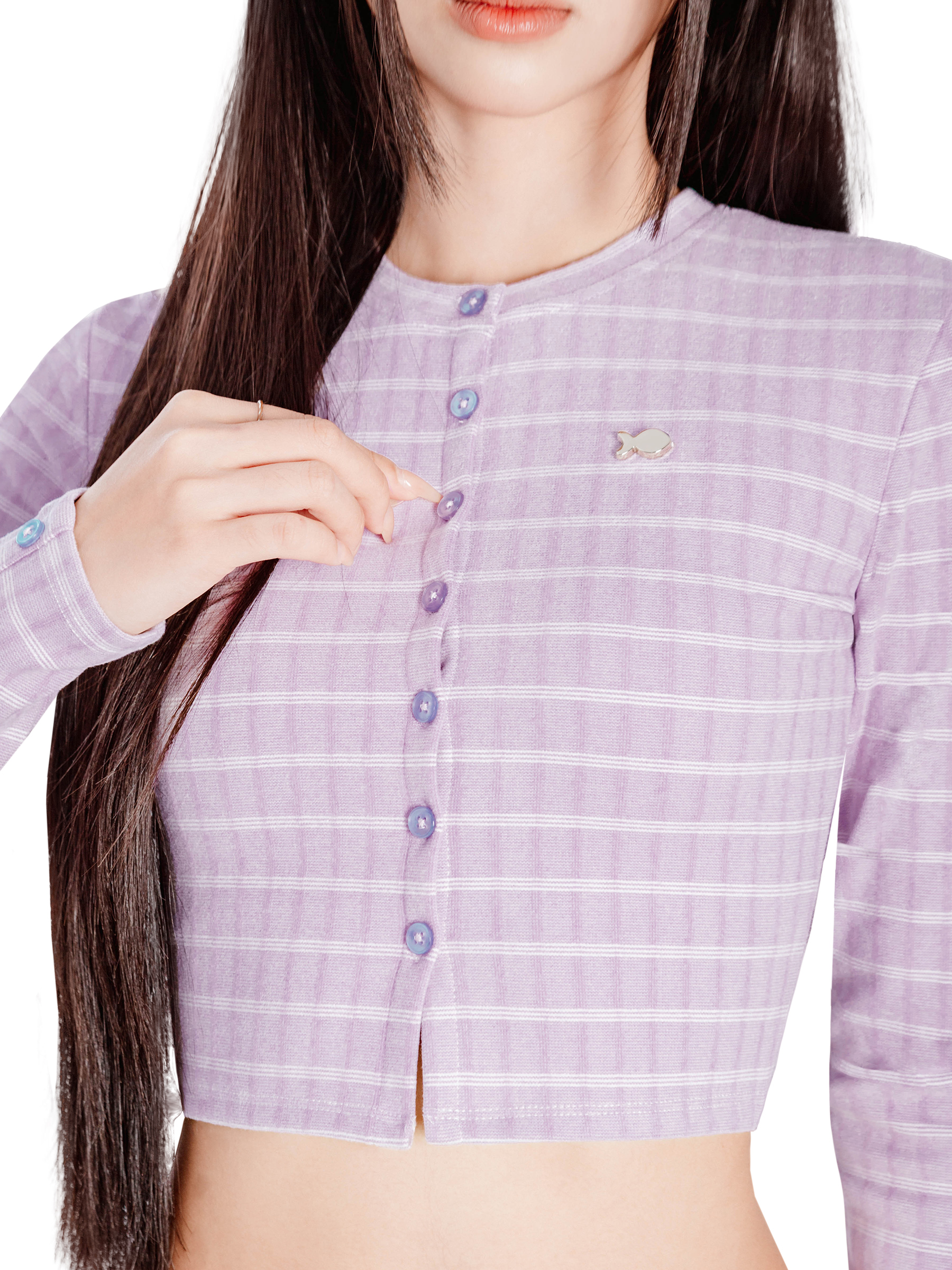 Set áo và chân váy ngắn nữ croptop len lông thỏ kẻ caro