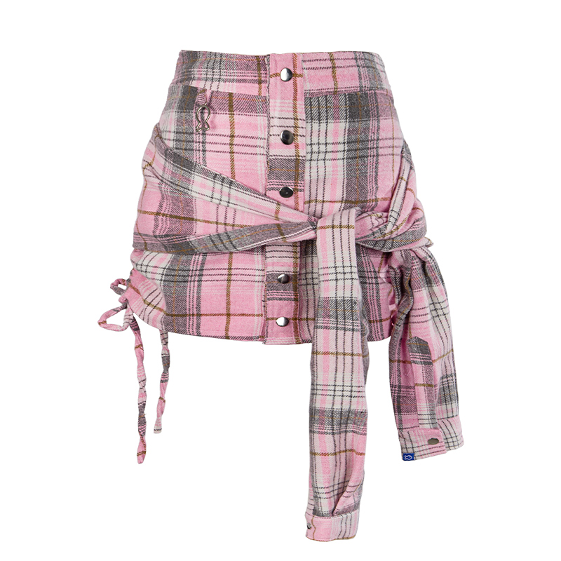 DKMV Tie Button Skirt