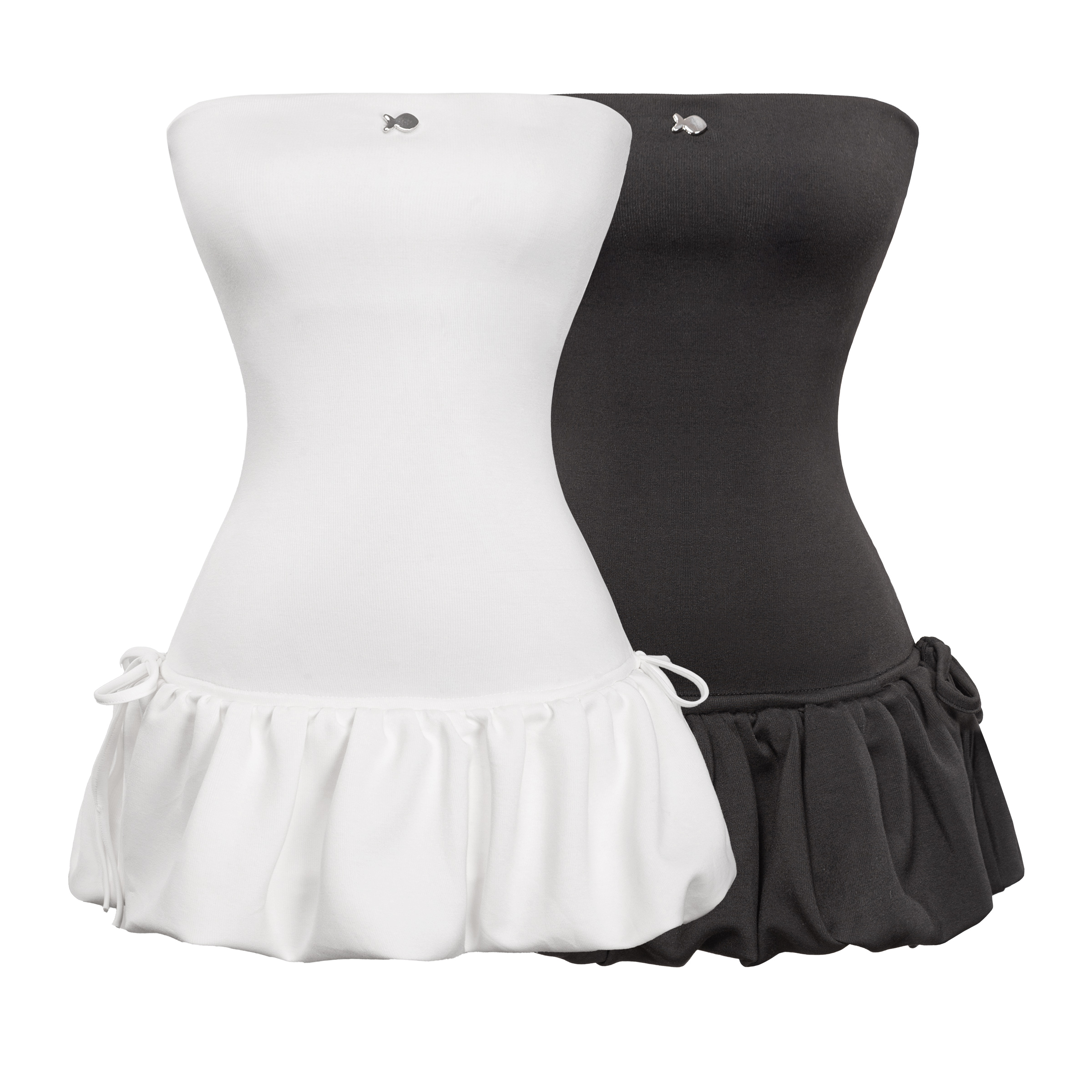 Đầm cúp ngực dáng ngắn xòe bồng đáng yêu kèm quần trong Areum Dress