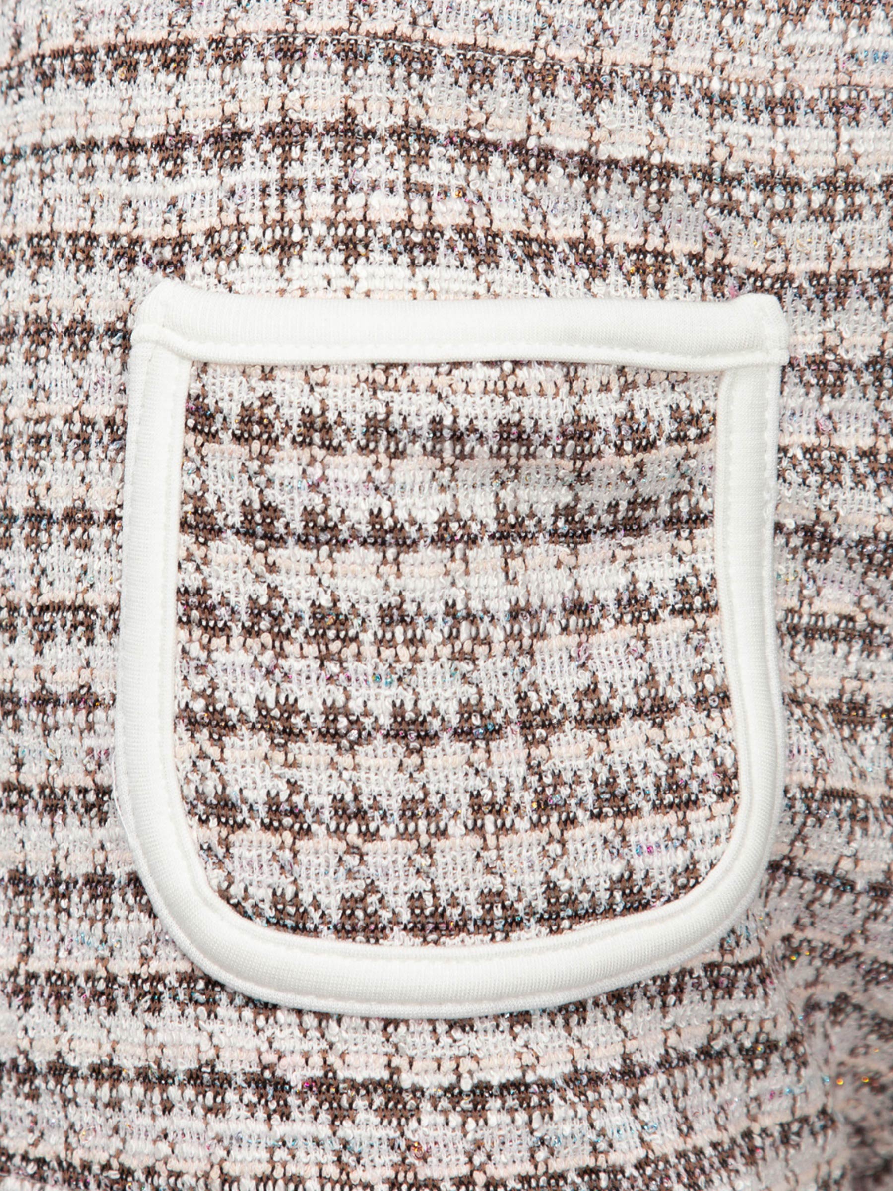 Quần đùi nữ cạp trễ vải tweed tiểu thư DKMV ôm dáng nhẹ
